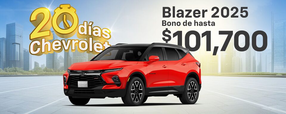 Chevrolet Blazer 2025, camioneta mediana con faros intellibeam, nuevo diseño de parrilla y rines de 20 pulgadas en aluminio